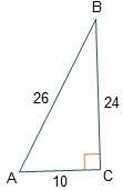 Given right triangle abc, what is the value of tan(a)?  5/13 12/13