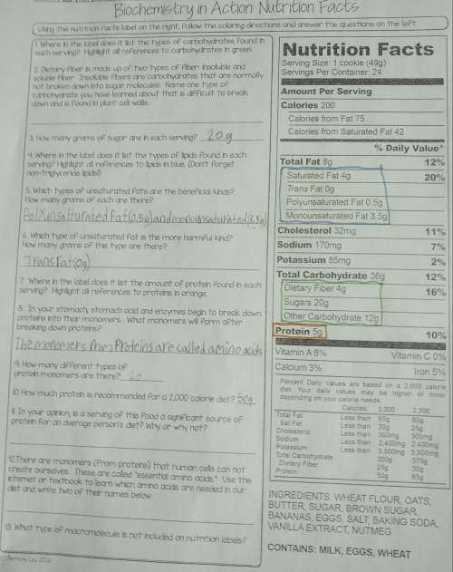Ineed with biochemistry action nutrition facts question 1,11,12 and 13