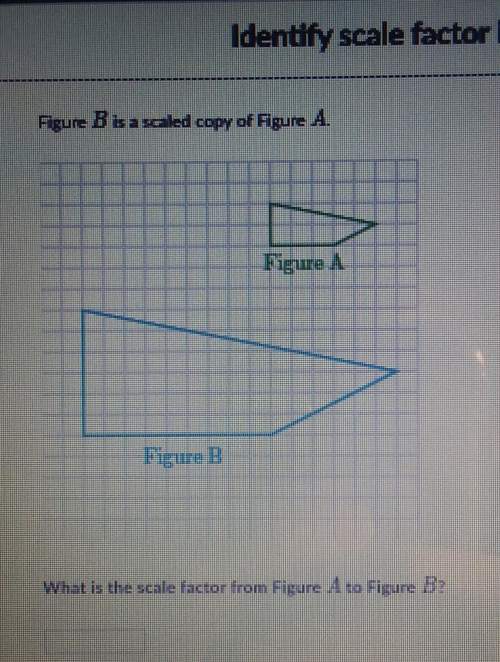 Figure b is a scaled copy of figure a.what is the scale factor from figure a to figure b?