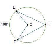 What is the measure of angle ecd? 54° 72° 108° 126°