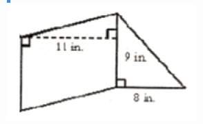 find the area of the figure. if necessary, round your answer to the nearest hundr