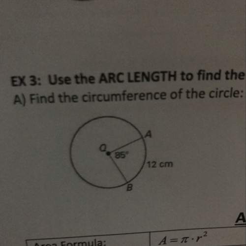 How do i use the arc length to find the circumference ?