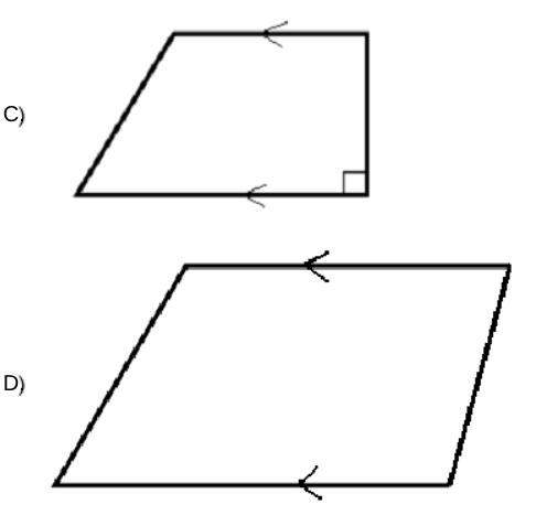 Which figure is not a trapezoid?