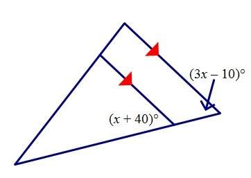 Analyze the diagram below and complete the instructions that follow. find the value of x.