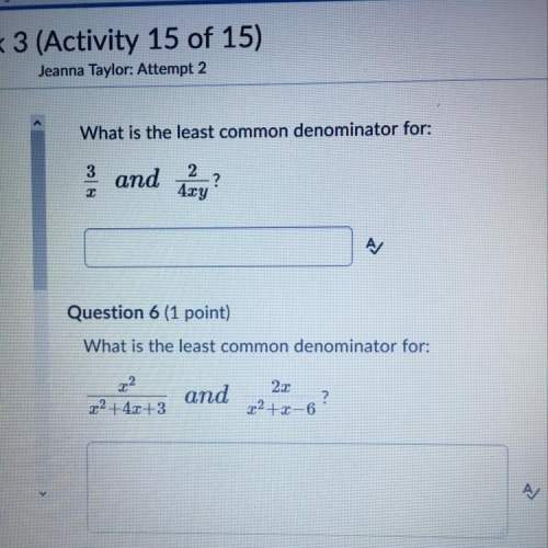 Anyone know what’s the least common denominator for these questions ?