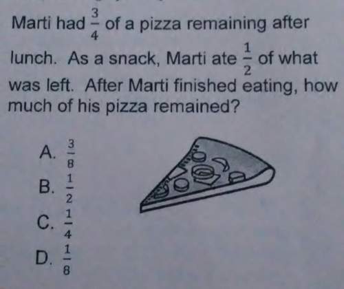 Marti had of a pizza remaining afterlunch, as a snack, marti atewas left. after marti fi