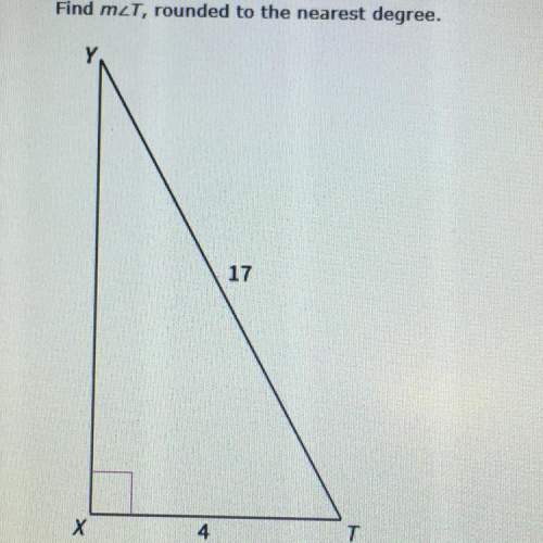 Find m angle t, rounded to the nearest degree