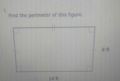 Find the perimeter of this figure.perimeter, circumference, and areaa.) 44ft