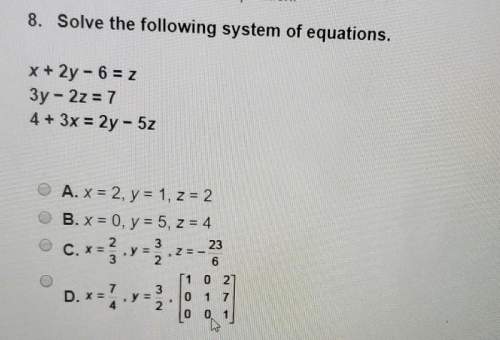 Solve the following system of