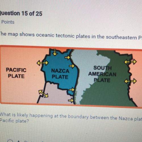 The map shows oceanic tectonic plates in the southeastern pacific ocean. what is likely