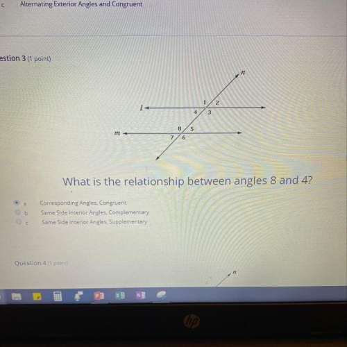 What’s the relationship between angles 8 and 4?