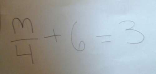 M/4 + 6 =3 how to solve/or what's the answer?