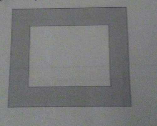 Two rectangles were used to form the following figure. the dimensions of the interior angle are 8 an