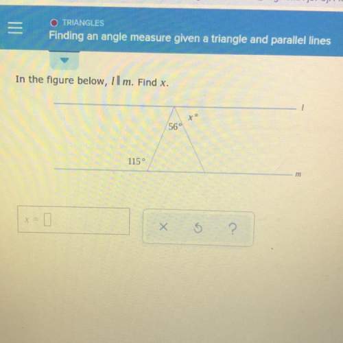 Somebody ? ! finding an angle measure given a triangle and parallel lines.