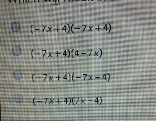 Which will result in a diffrent of squares