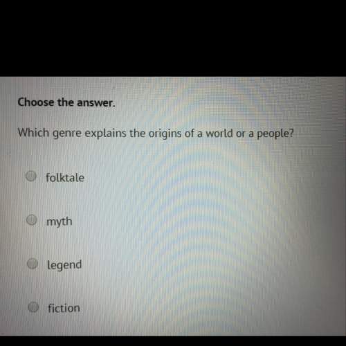 Which genre shows the origins of a world of