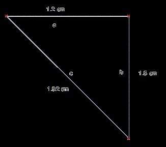 The actual length of a in the triangle shown is 10 cm. use the scale drawing of the triangle to find
