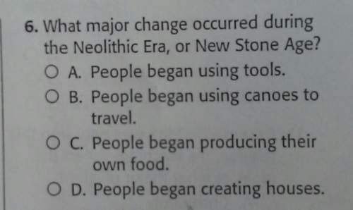 What mayor change ocurred during the neolithic era, or new stone age?