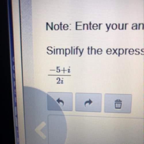Simplify the expression. -5+i /2i