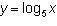 What is the domain of y = log subscript 5 baseline x? -all real numbers less than 0-all