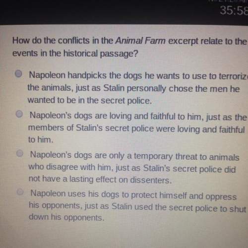 How do the conflicts in the animal farm excerpt relate to the events in the historical passage?