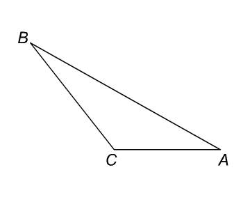 Which is an obtuse angle? a. ∠abc b. ∠bca c. ∠cab