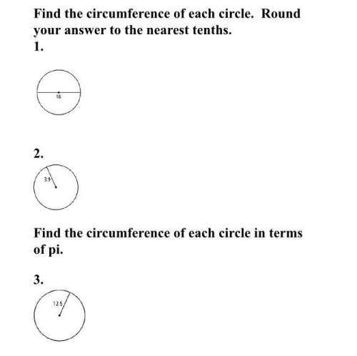 Find the circumference of each circle. round your answer to the nearest tenths.
