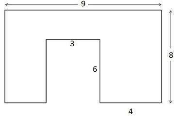 Ineed the answer in 10 min!  calculate the area of this figure two different ways. show your