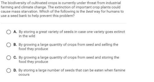 Which of the following is the best way for humans to use seed bank to prevent this problem