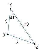 Law of cosines: a2 = b2 + c2 – 2bccos(a) which equation correctly uses the law of cosin