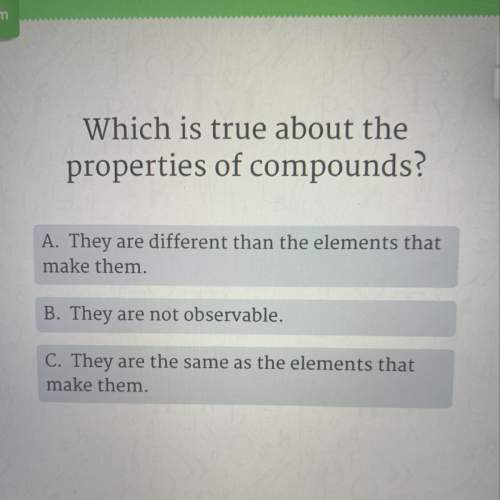 Which is true about the properties of compounds