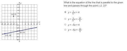 Math anyone ! : )) will give brainliest  what is the equation of the line that is par
