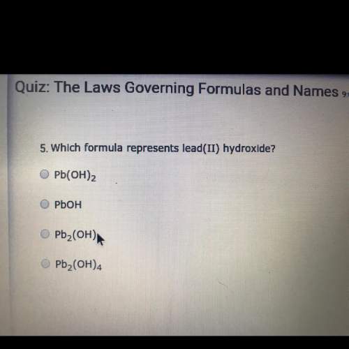 Which formula represents lead(ii) hydroxide?