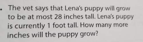 How many more inches will the puppy grow