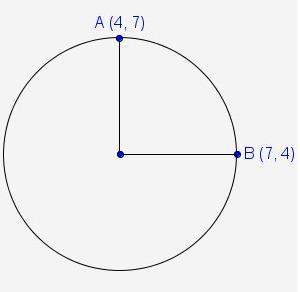 What is the general form of the equation for the given circle?  a. x2 + y2 − 8x − 8y +