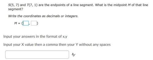 Input your answers in the format of x,y input your x value then a comma then your y with