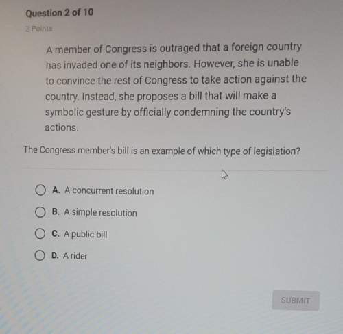 The congress members bill is an example of which type of legislation?