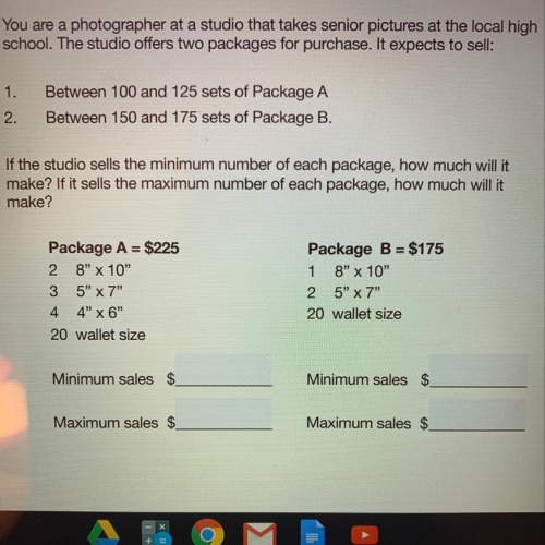 Your sales totaled $52,648 on the senior pictures described in math skill check 1. if $31,950