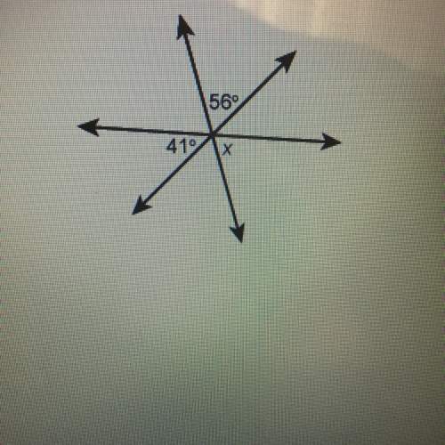 What is the measure of angle x? will mark brainliest