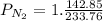 P_{N_{2}}=1.\frac{142.85}{233.76}