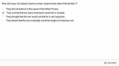 Why did many US citizens want to remain neutral at the start of World War I?

They did not believe i