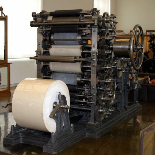Which of the following did not lower

the price of newspaper publishing?
a. ditching machine
b. lino