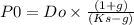 P0=Do\times \frac{(1+g)}{(Ks-g)}