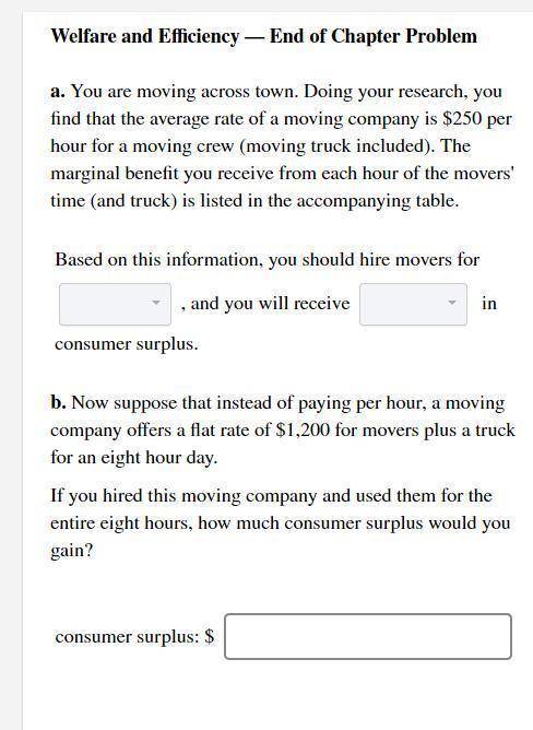 Suppose that instead of paying per hour, a moving company offers a flat rate of $1,200 for movers pl