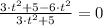 \frac{3\cdot t^{2}+5-6\cdot t^{2}}{3\cdot t^{2}+5} = 0