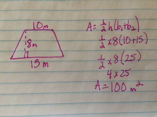 Draw and label each figure. then find the area. a trapezoid with no right angles and an area greater