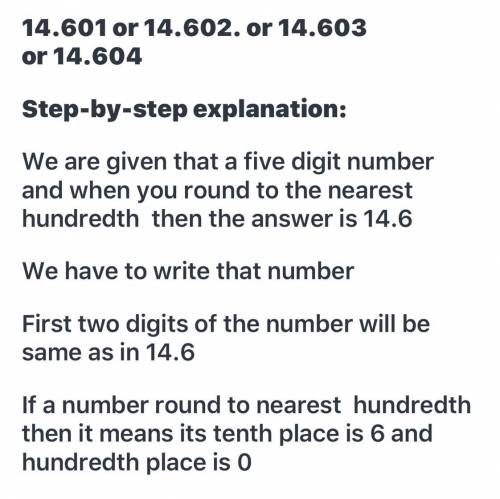 Write a 5 digit number so that when you round to the nearest tenth, your answer is 25.9
