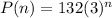P(n)=132(3)^{n}