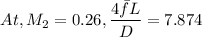 $At, M_2 = 0.26 , \frac{4 \bar f L}{D} = 7.874$
