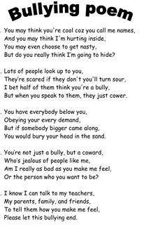 Can someone help me write a slam poetry on bullying ​
